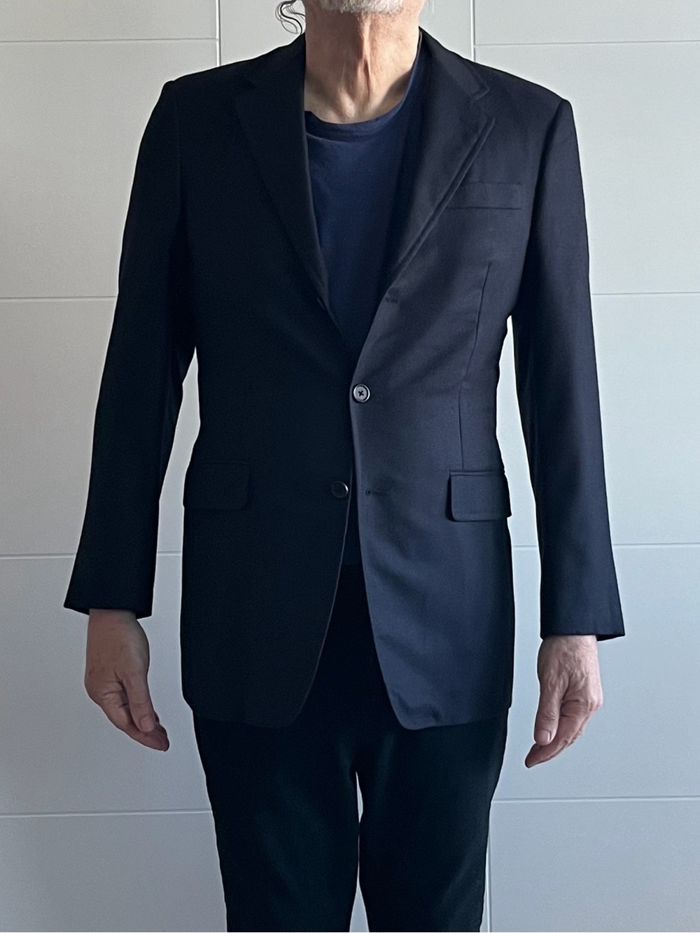 Men's dark navy cashmere blazer